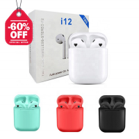 Factory Price I12 Tws With V5.0 Popup Window Touch Control Wireless Earphone Mini Version Bluetooth 5.0 Bass Earbuds