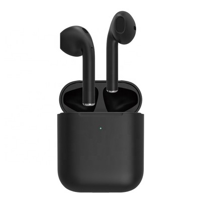 Black Pods Headphones with charging box Pop-up Features Earphone